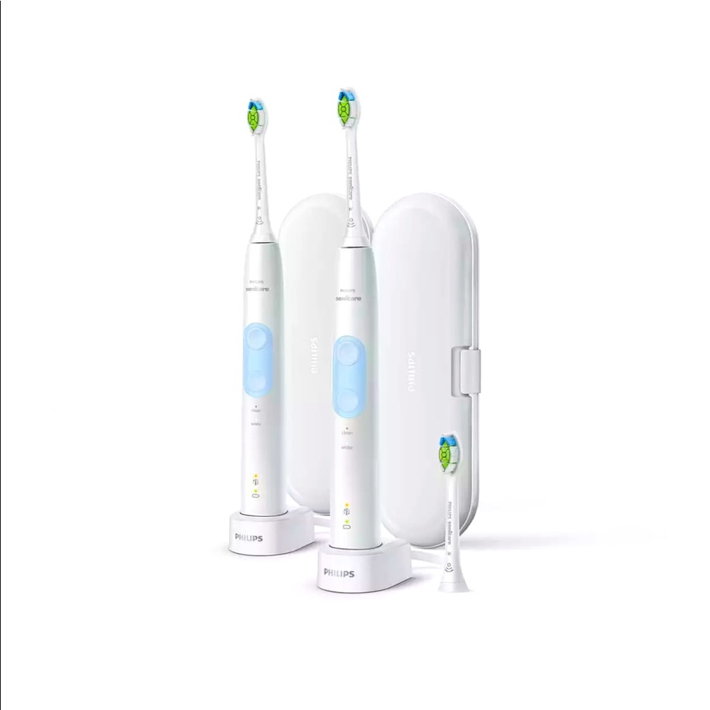 Sonicare Protective Clean Rechargeable Toothbrushes 2 Handless 3 Brush Heads & 2